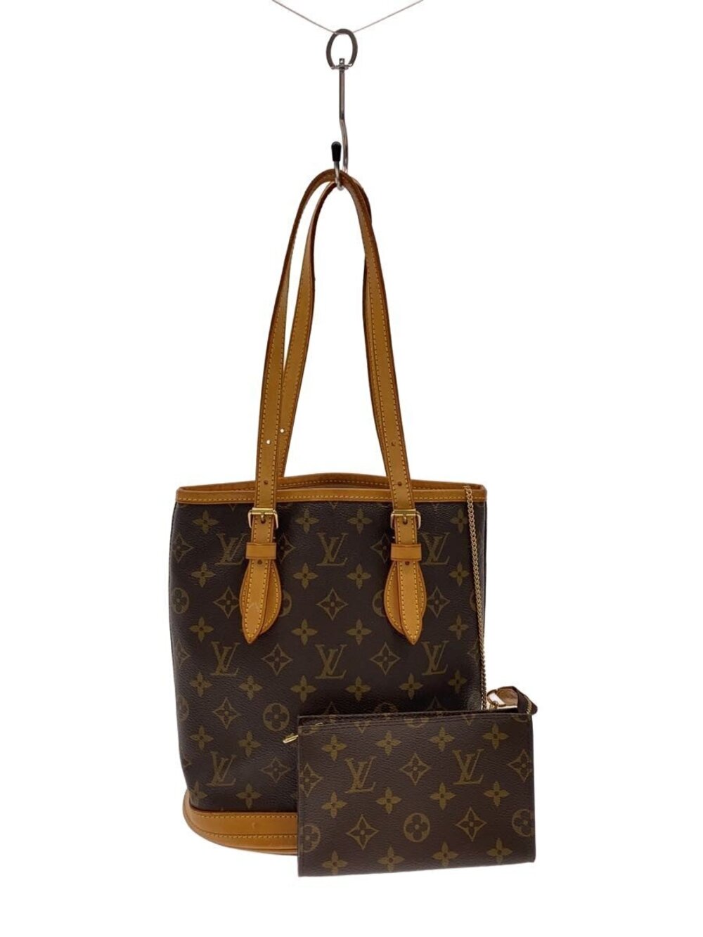 LOUIS VUITTON Bucket Monogram Canvas Brown